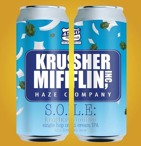 Sole: Krusher Mifflin by 450 North Brewing Company @ Simmons Winery