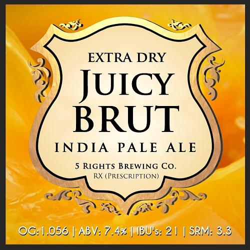 Juicy Brut by 5 Rights Brewing Co