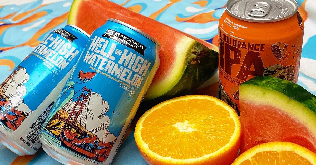 Brew Free! Or Die Blood Orange IPA by 21st Amendment Brewery Cafe