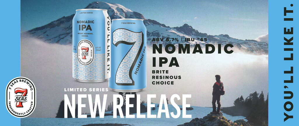 Nomadic IPA by 7 Seas Brewing Co