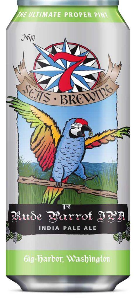 Rude Parrot IPA by 7 Seas Brewing Co - Gig Harbor