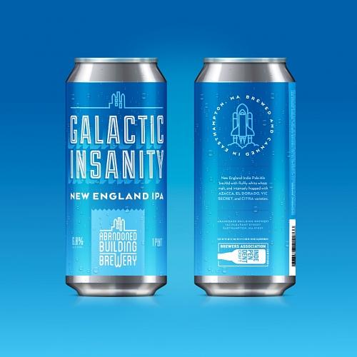 Galactic Insanity IPA by Abandoned Building Brewery