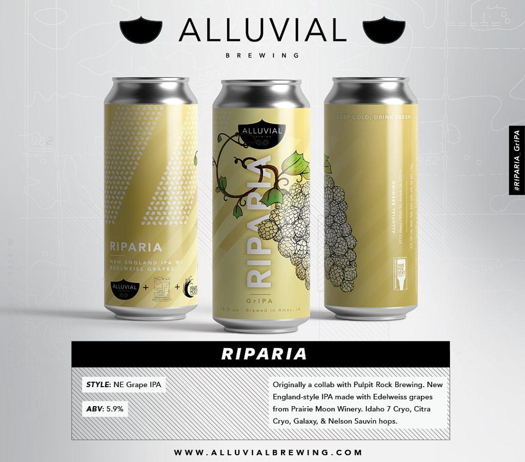 Riparia GrIPA by Alluvial Brewing Company