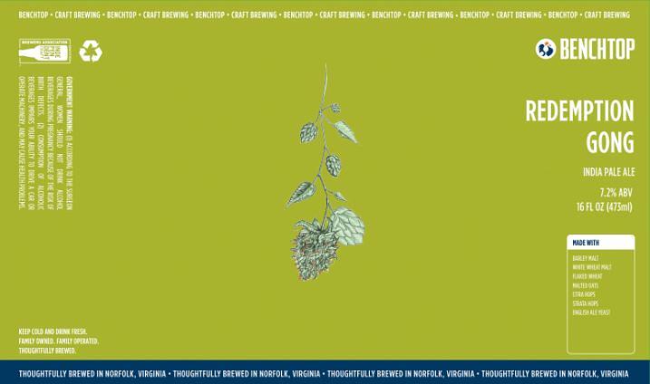 Redemption Gong by Benchtop Brewing Company