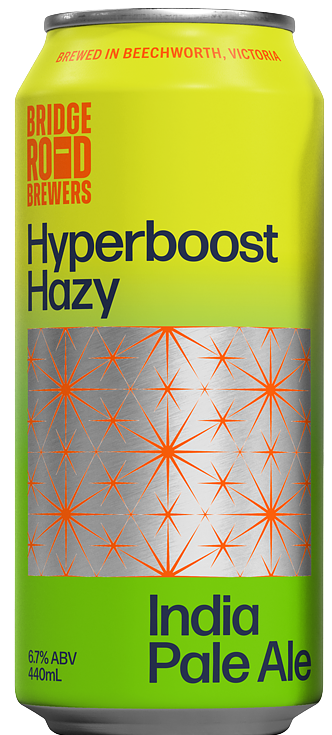 Hyperboost Hazy IPA by Bent Bridge Brewing