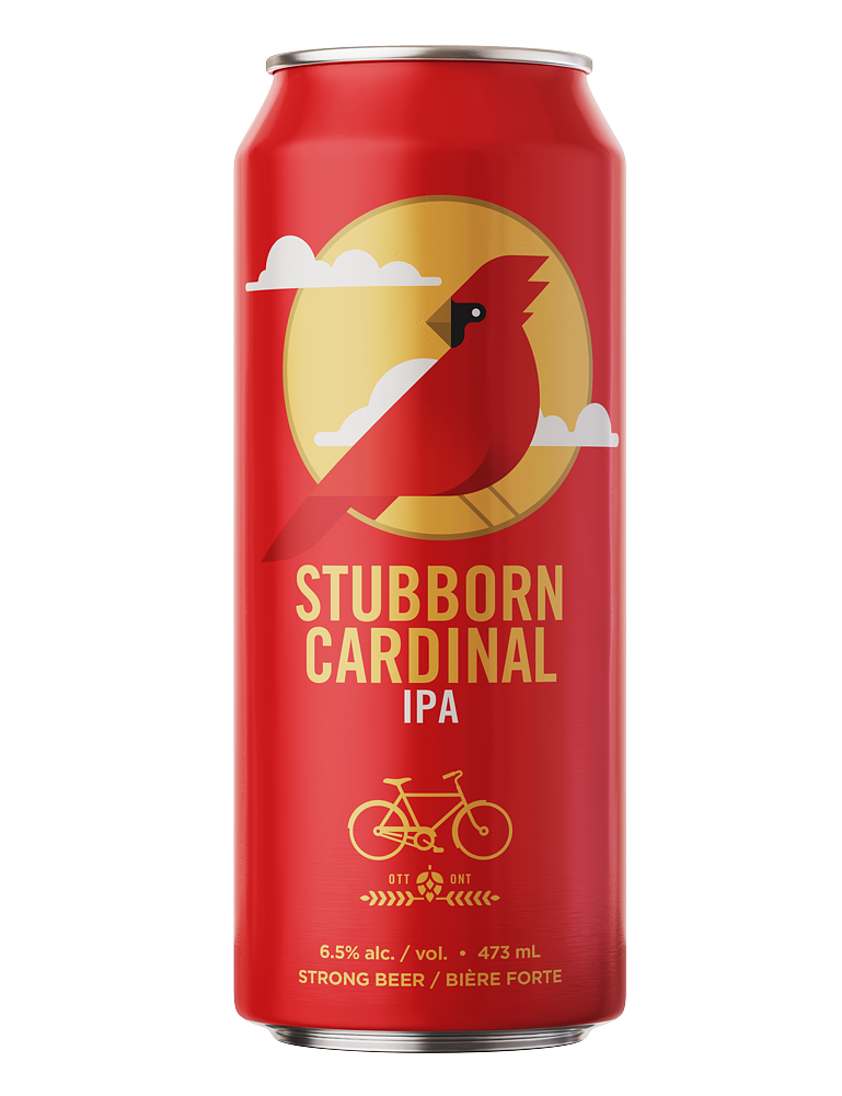 Stubborn Cardinal IPA by Bicycle Craft Brewery