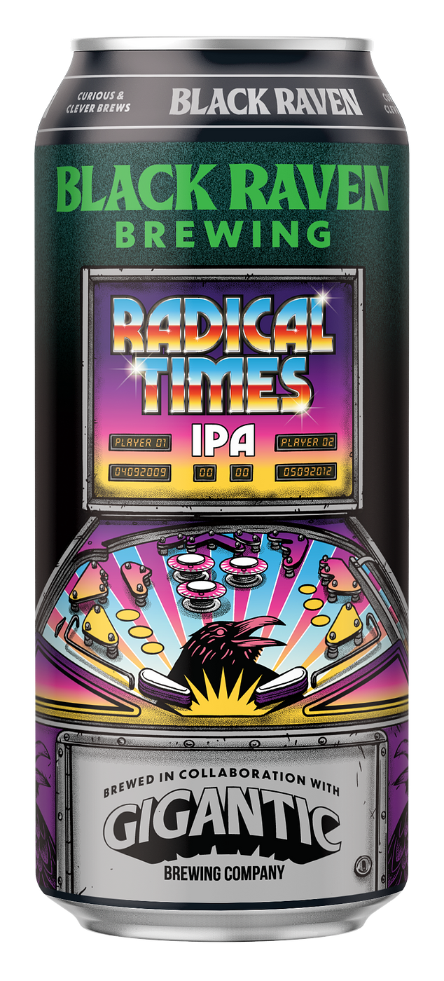 Black Raven X Gigantic Brewing Radical Times IPA by Black Raven Brewing Co