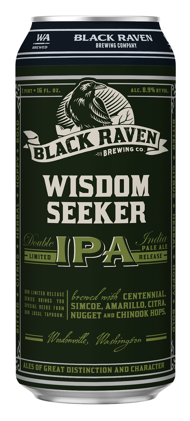Wisdom Seeker Double IPA by Black Raven Brewing Co