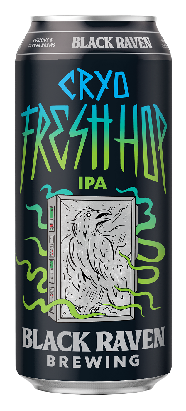 Cryo Fresh Hop IPA by Black Raven Brewing Co
