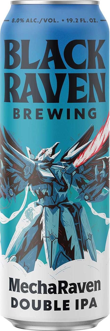 MechaRaven IPA by Black Raven Brewing Co