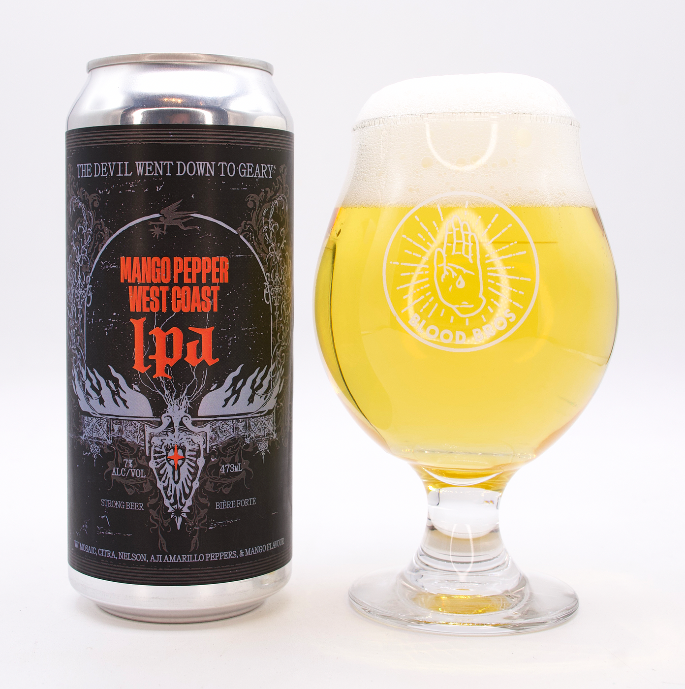 TDWDTG Mango Pepper West Coast IPA by Blood Brothers Brewing