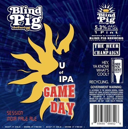 U of IPA Game Day by Blind Pig Brewery