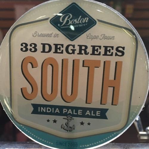 33 Degrees South IPA by Boston Breweries