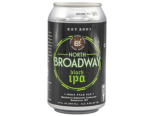 North Broadway Black IPA by Bozeman Brewing Co