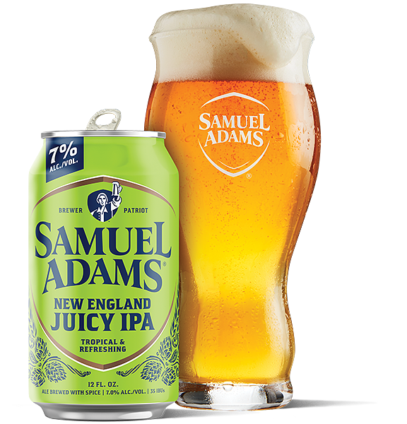 Samuel Adams® New England Juicy IPA by Boston Beer Co - DBA Samuel Adams Brewing Co