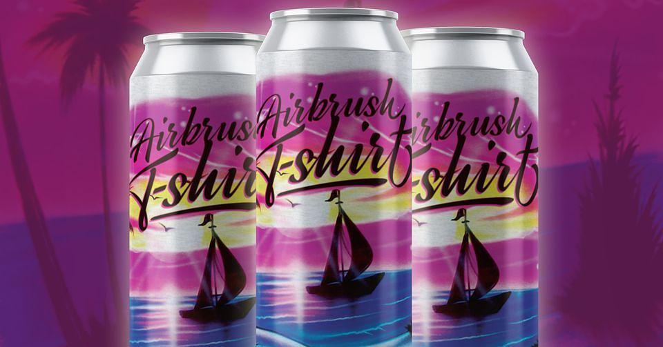 AirBrush T-Shirt Tropical IPA by Cabarrus Brewing Company