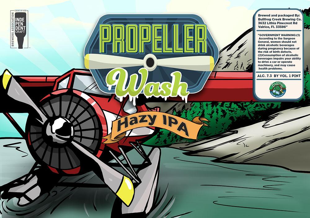 Propeller Wash Hazy IPA by Bullfrog Creek Brewing Company