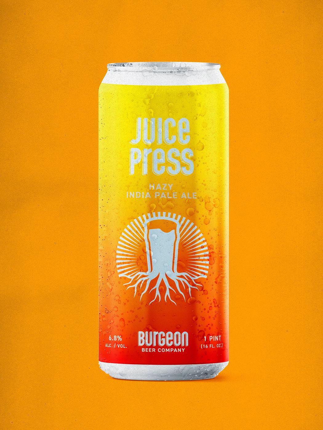 Juice Press Hazy IPA by Burgeon Beer Company