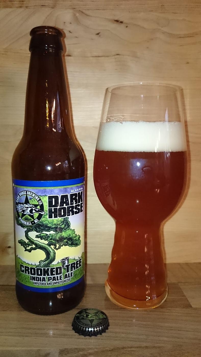 Dark Horse Crooked Tree IPA by Clam Lake Beer Co