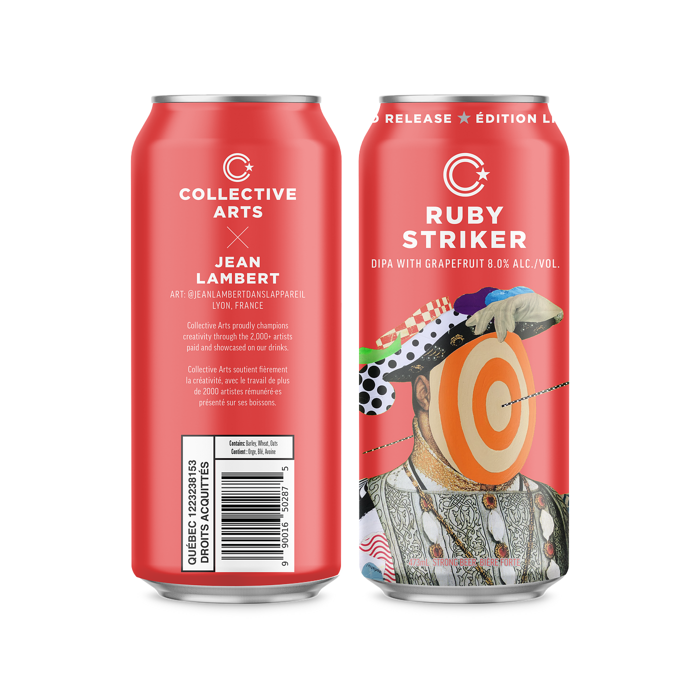 Ruby Striker DIPA with Grapefruit by Collective Arts Brewing