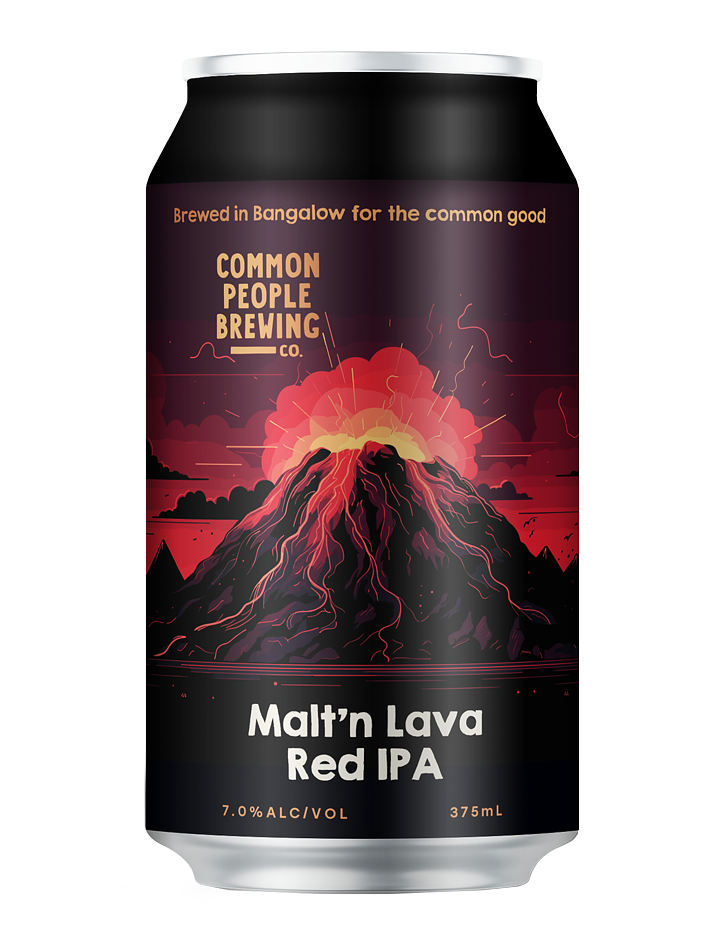 Malt'n Lava Red IPA by Common People Brewing Co.