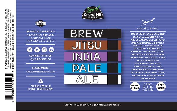 Brew Jitsu IPA by Cricket Hill Brewing Co. Inc.