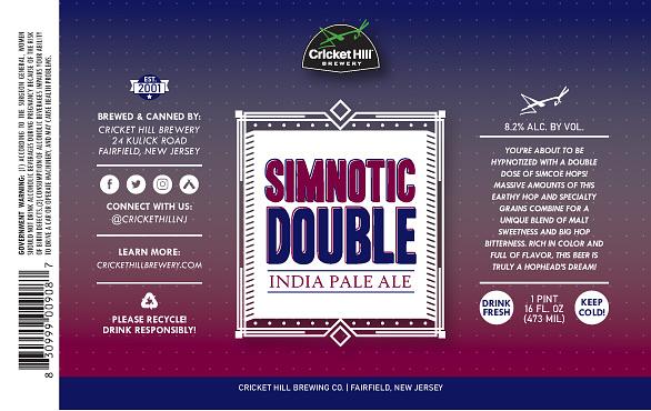 Simnotic Double IPA by Cricket Hill Brewing Co. Inc.
