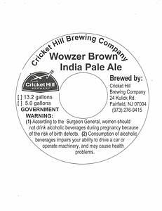 Wowzer Brown IPA by Cricket Hill Brewing Co. Inc.