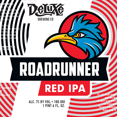 Roadrunner Red IPA by Deluxe Brewing Co
