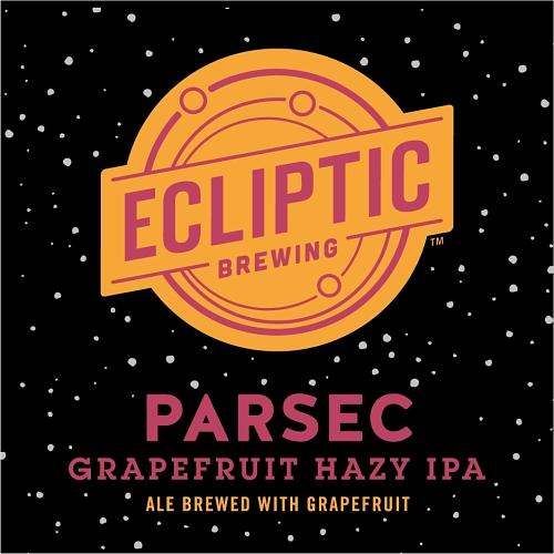 Parsec Grapefruit Hazy IPA by Ecliptic Brewing