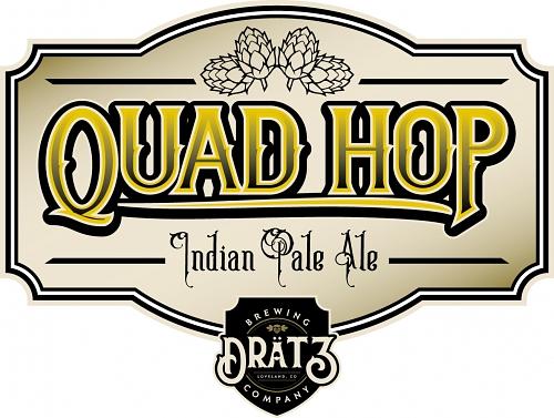 Quad Hop IPA by Dratz Brewing Company